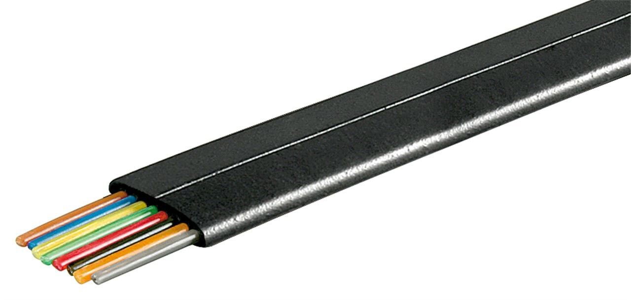 Cavo Telefonico Cavo 8 poli 100 m Nero - Immagine 1