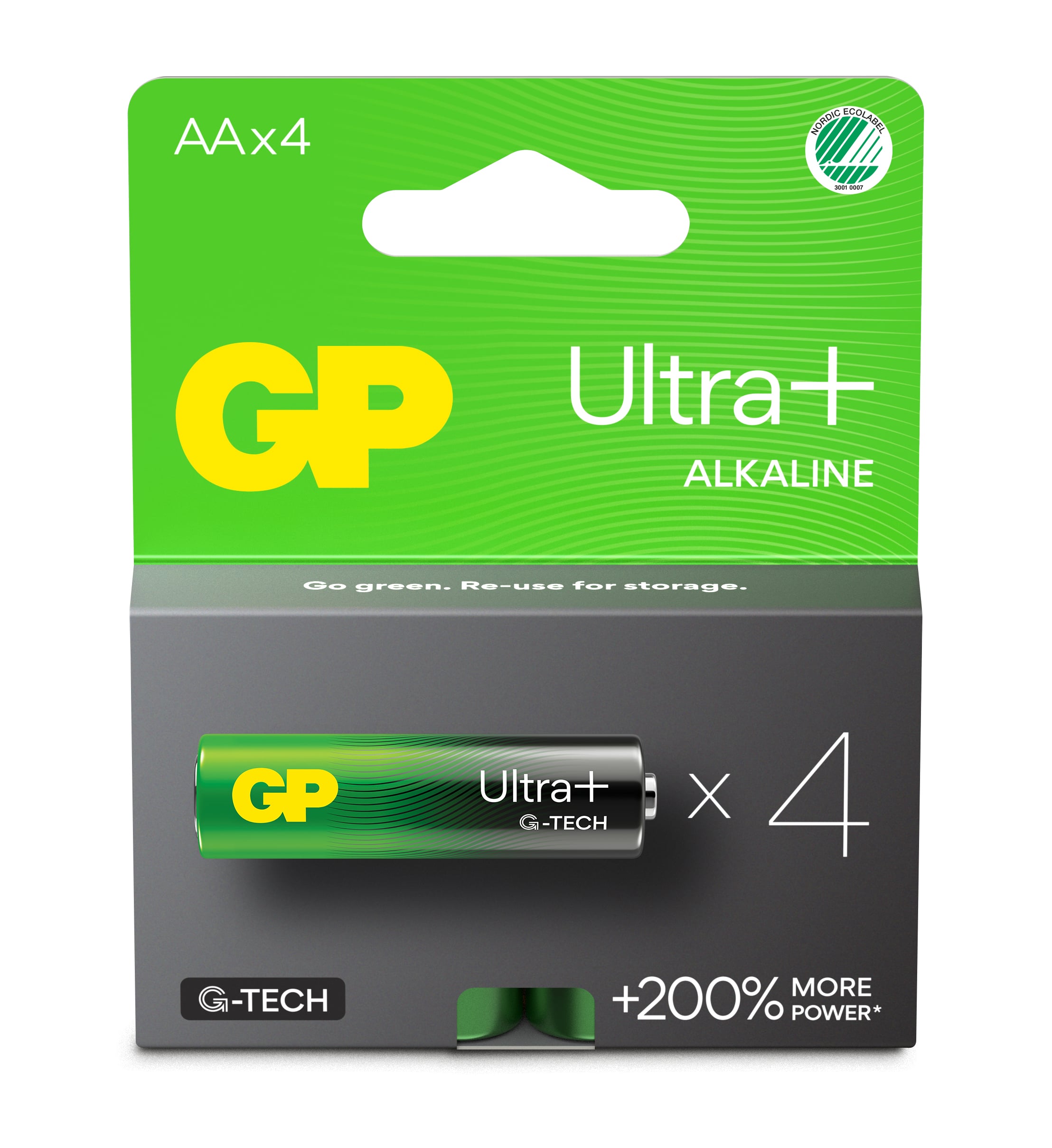 Confezione 4 Batterie GP Ultra Plus Alcaline Stilo AA 15AUP/LR6 - Immagine 1