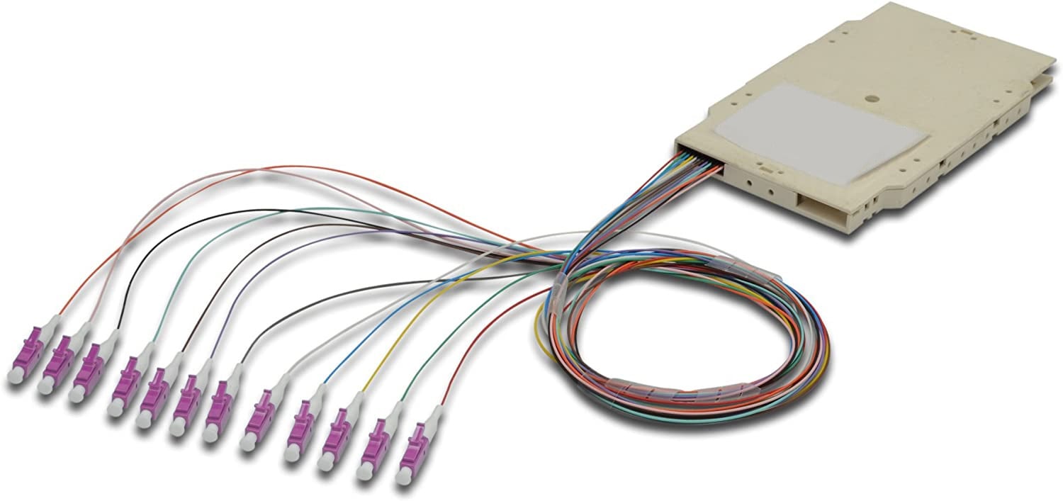 Cassetta di Giunzione Attrezzata con 12 Pigtail Fibra Multimodale OM4 LC 50/125 2m - Immagine 1