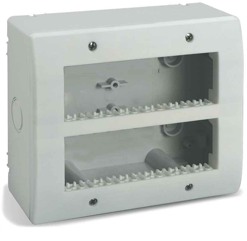 Contenitore Autoportante IP40 S44 per Minicanali 12 Moduli (6+6) Bianco - Immagine 1