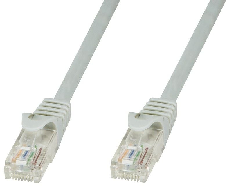 Cavo di Rete Patch in Rame Cat.6 Grigio UTP 10m - Immagine 1