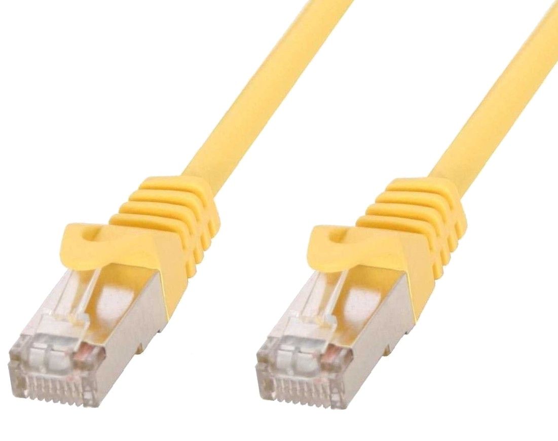 Cavo di rete Patch in rame Cat.6 Giallo SFTP LSZH 1,5m - Immagine 1