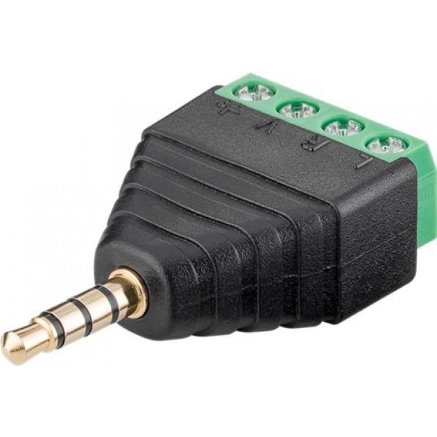 Adattatore Audio 3.5 mm Maschio a Terminal Block 4 pin - Immagine 1