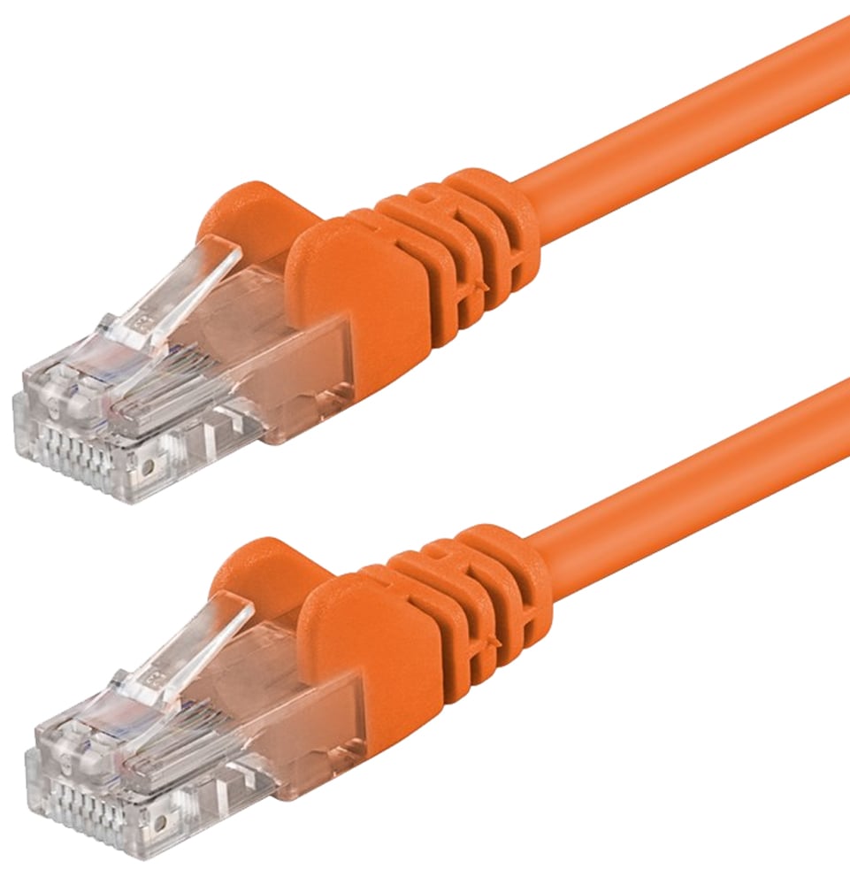 Cavo di rete Patch CCA Cat. 6 Arancione UTP 3 m - Immagine 1
