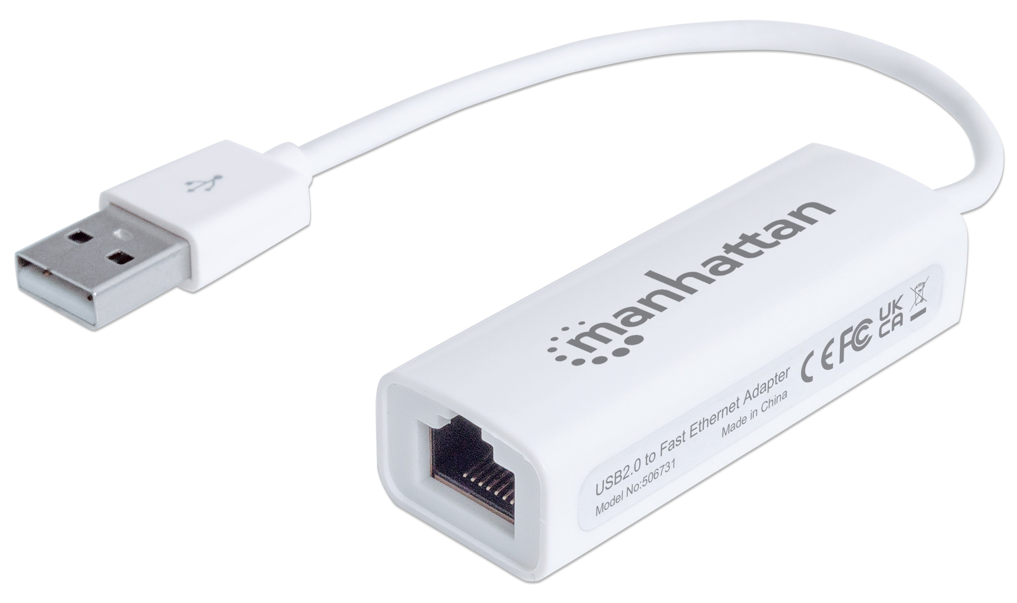 Adattatore USB 2.0 con porta Ethernet LAN 100Mbps - Immagine 1