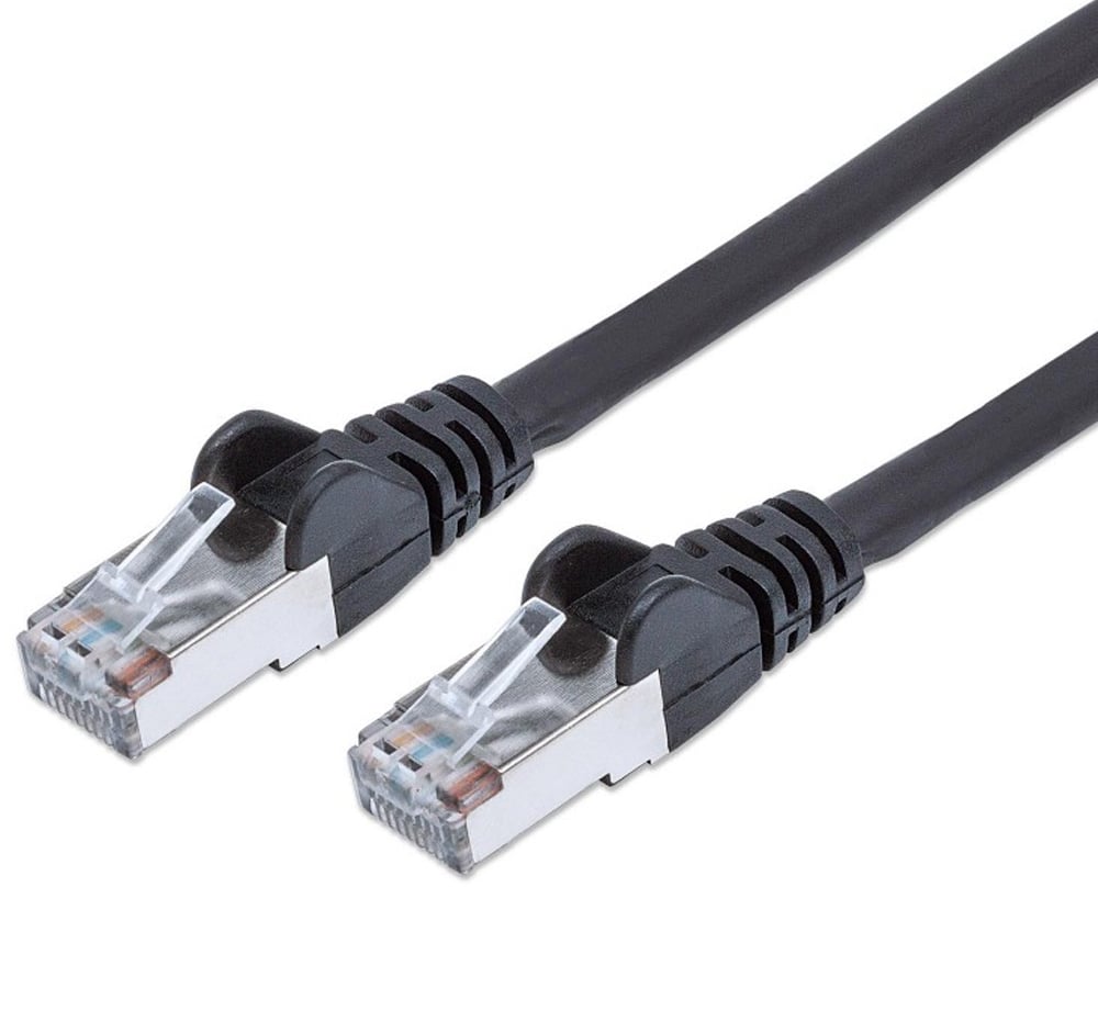Cavo di rete Patch in rame Cat. 6 Nero SFTP LSZH 15m - Immagine 1