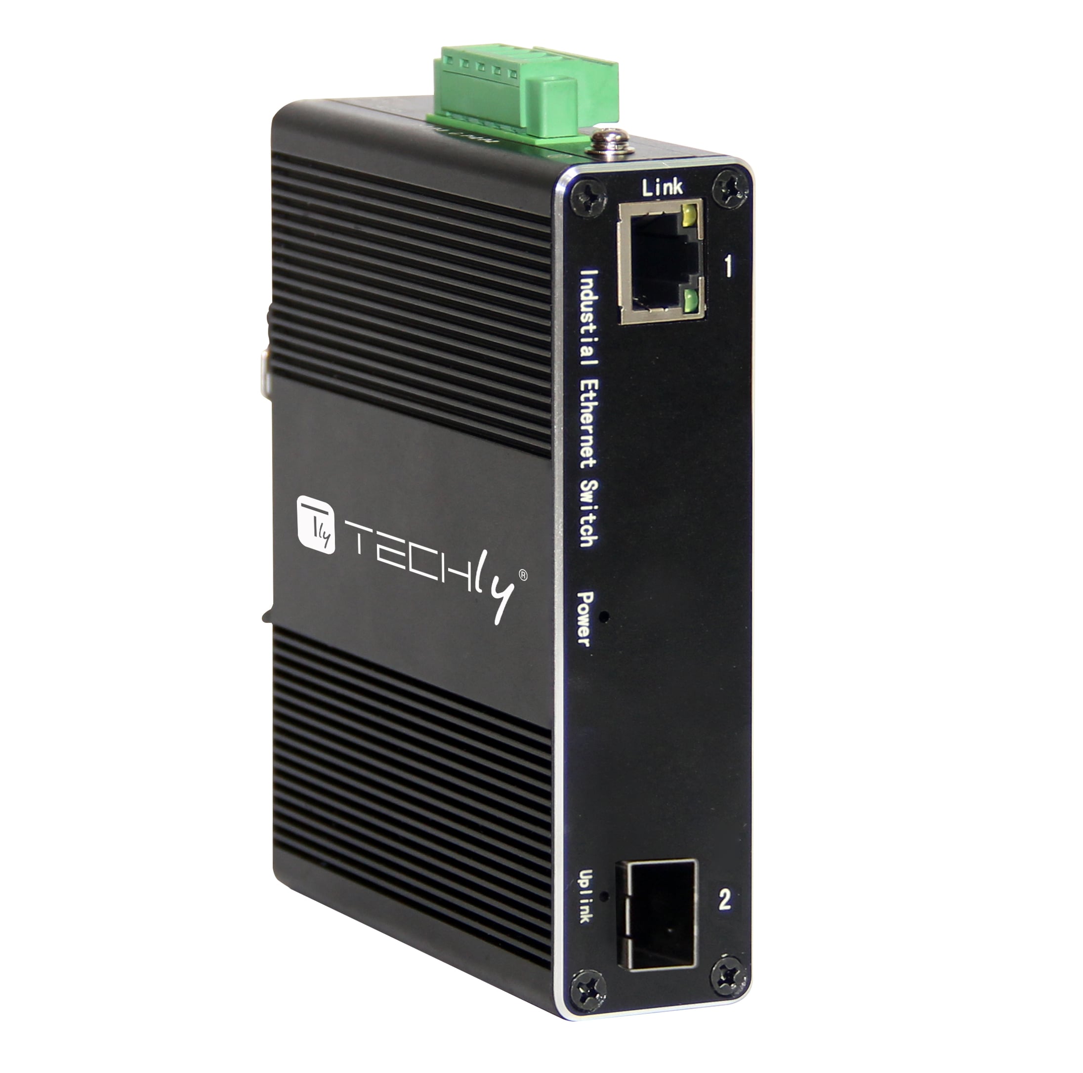 Convertitore Ethernet Industriale Gigabit 1 porta RJ45 a 1 porta SFP Non Gestito - Immagine 1