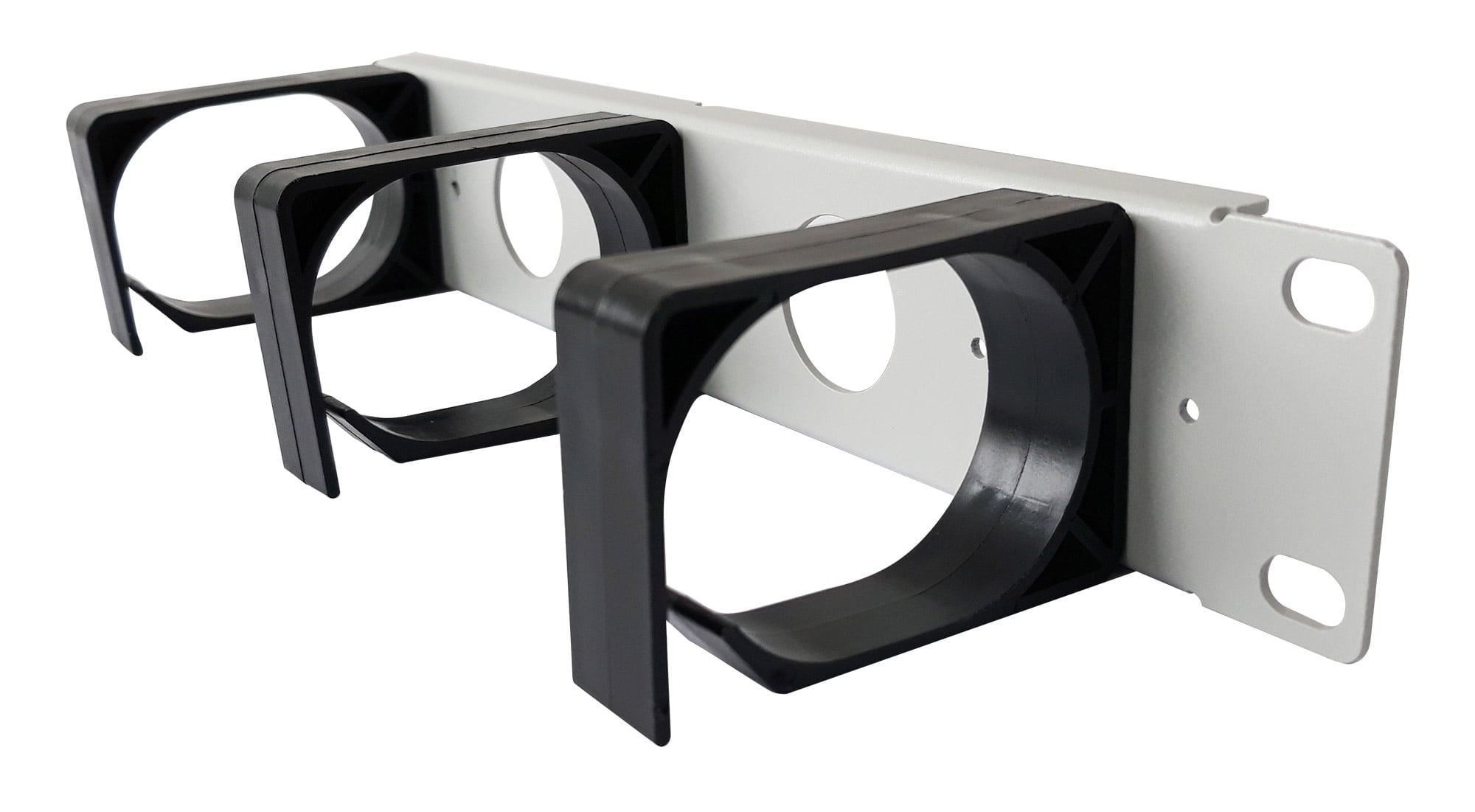 Pannello Passacavi 1U per Armadio 10'' Grigio - Immagine 1