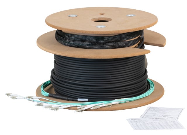 Cavo Fibra Ottica Trunk Multimodale 50/125 4 fibre OM3 Dca LC/LC 100m - Immagine 1