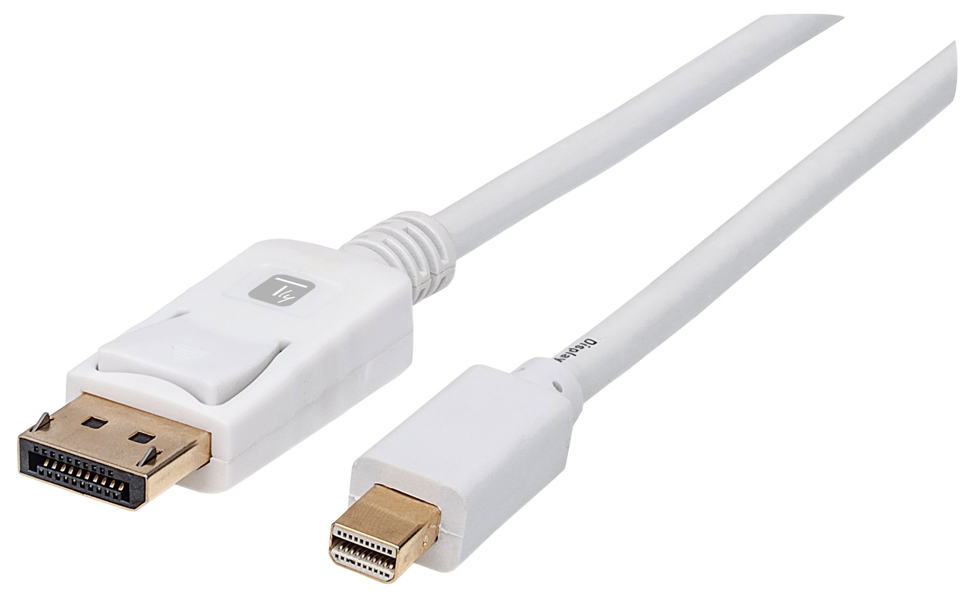 Cavo Mini DisplayPort Maschio a DisplayPort Maschio 4K 60Hz 3 metri Bianco - Immagine 1