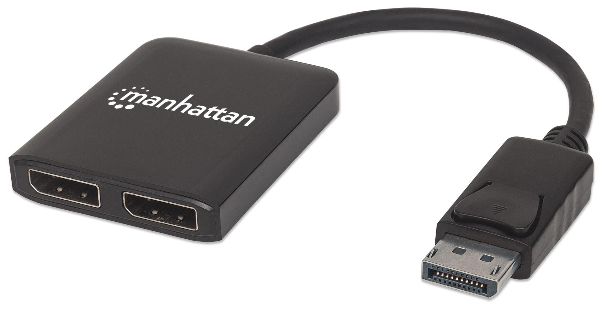 Splitter Hub DisplayPort a 2 Monitor DisplayPort MST 4K@30Hz video UHD