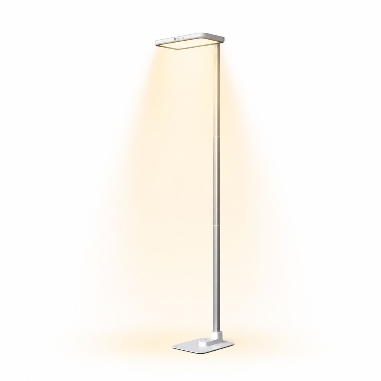 Lampada LED da Pavimento Ricaricabile con Altezza Regolabile, Bianca