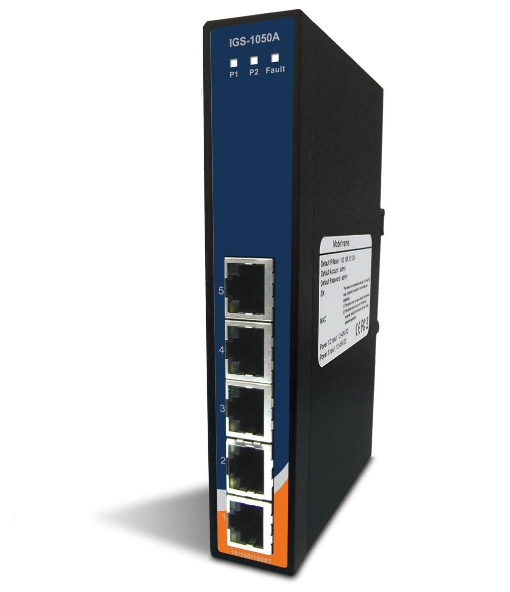 Unmanaged Ethernet Switch Gigabit 5 porte 10/100/1000Base-T(X) Slim - Immagine 1