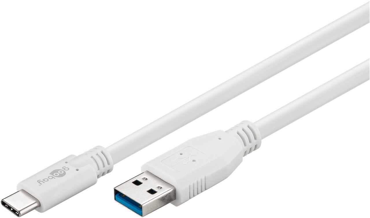 Cavo USB3.2 A Maschio USB-C™ Maschio 1m Bianco - Immagine 1