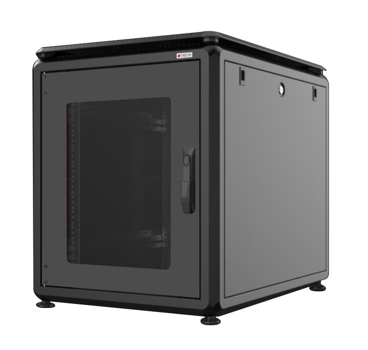 Armadio Server Rack 19'' 600x1000 12 Unità Nero da sotto-scrivania serie Evolution - Immagine 1