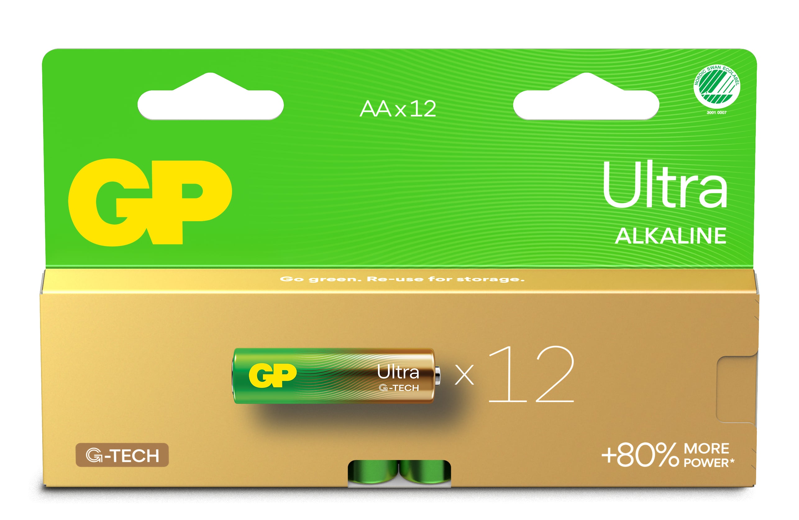 Confezione 12 Batterie GP Ultra Alcaline Stilo AA 15AU/LR6 - Immagine 1