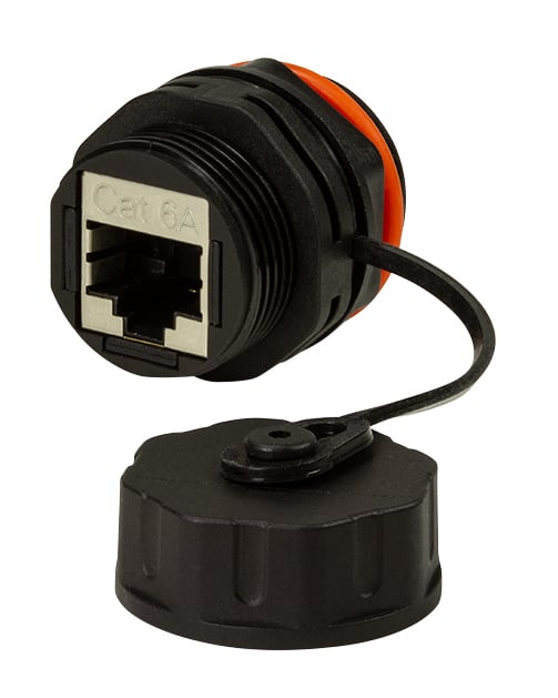 Accoppiatore RJ45 Cat.6A da pannello IP68 - Immagine 1