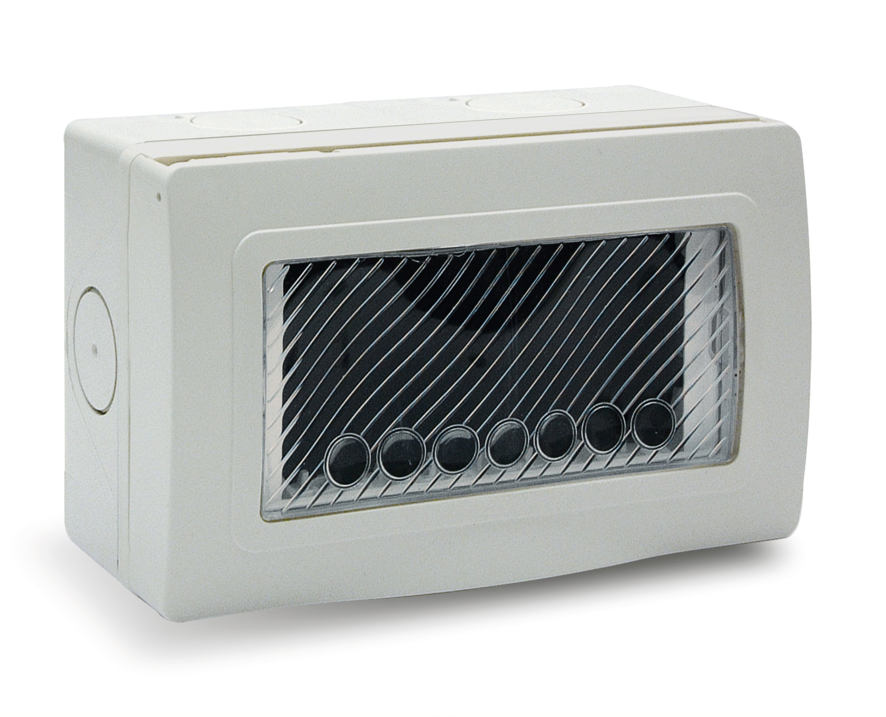 Contenitore Autoportante Stagno IP55 per Tubo Sportello con Membrana Cedibile 4 Moduli Bianco - Immagine 1