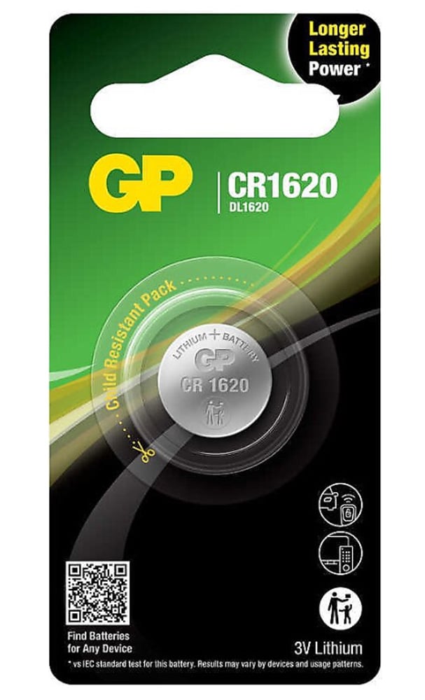 Blister 1 Batteria Litio a Bottone CR1620 - Immagine 1