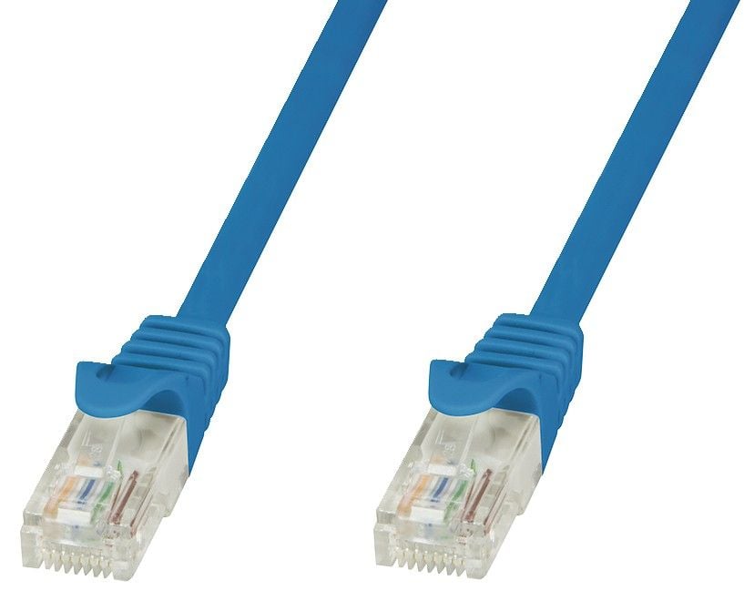 Cavo di Rete Patch in Rame Cat.6 Blu UTP 1m - Immagine 1