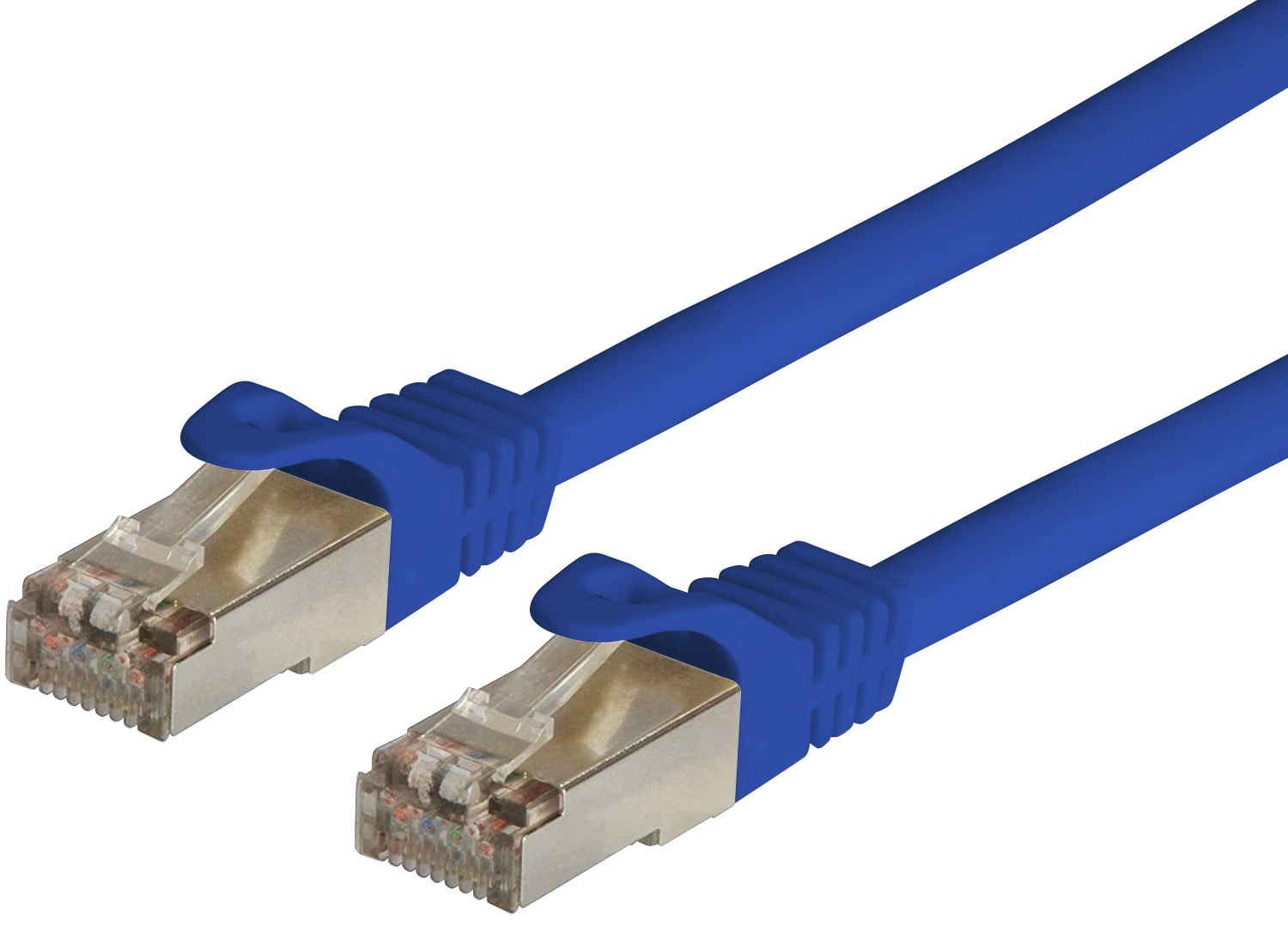 Cavo di rete Patch in CCA Schermato Cat. 6 Blu F/UTP 10 m Bulk - Immagine 1