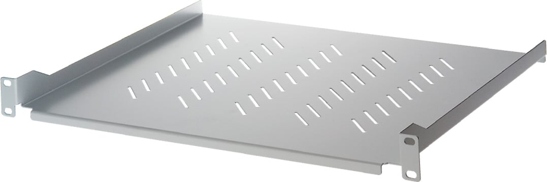 Mensola per Rack 19'' 400 mm 1U Grigia 2 punti - Immagine 1