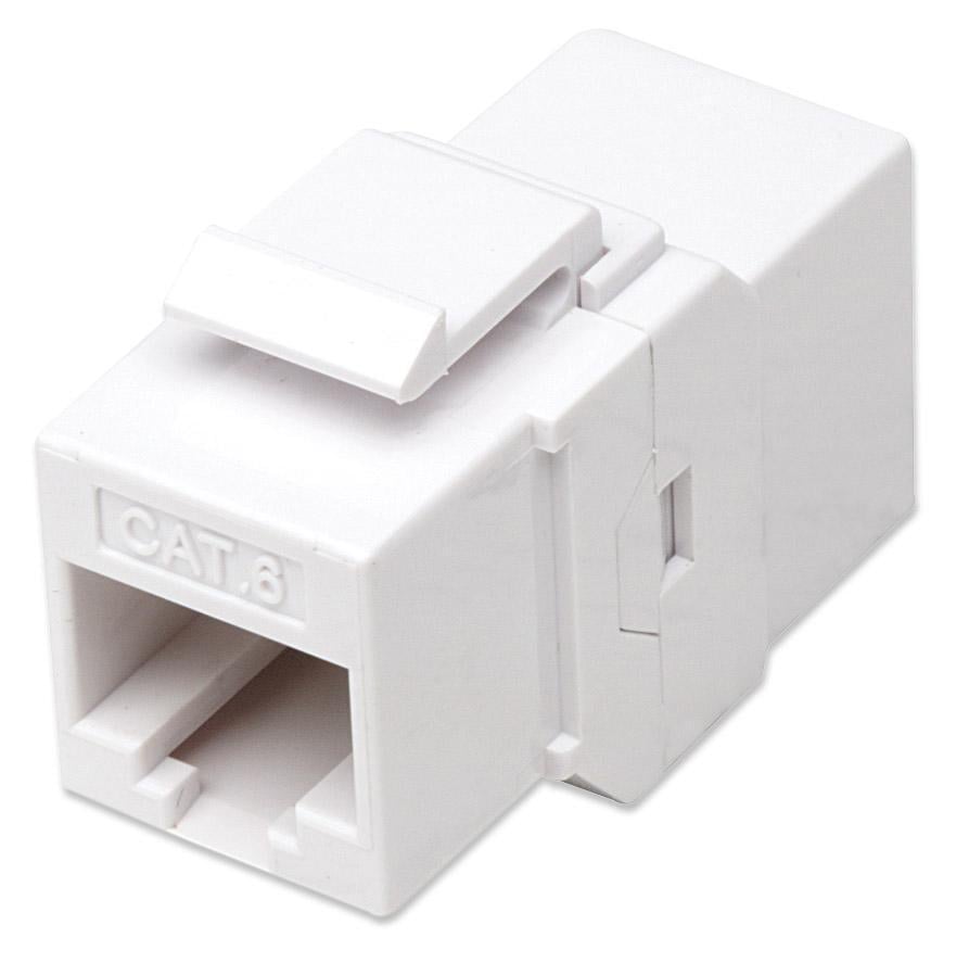 Accoppiatore Keystone RJ45 F/F Cat.6 UTP Bianco - Immagine 1