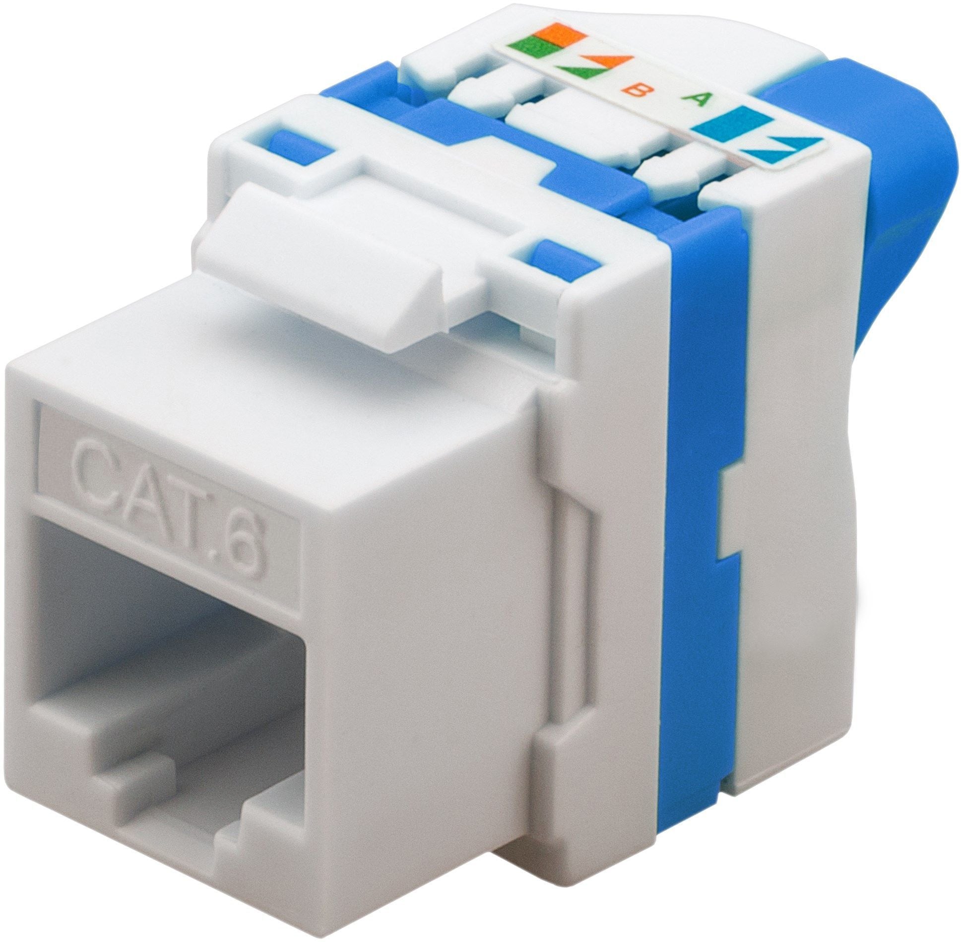 Frutto Keystone RJ45 Cat.6 UTP Tooless - Immagine 1