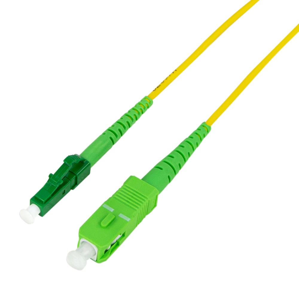 Cavo Fibra Ottica Monomodale OS2 SC/APC LC/APC 9/125 3 m - Immagine 1
