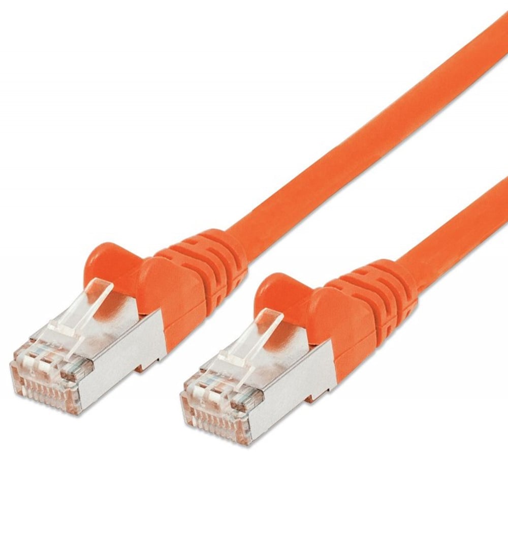 Cavo di rete Patch in rame Cat. 6 Arancione SFTP LSZH 3 metri - Immagine 1