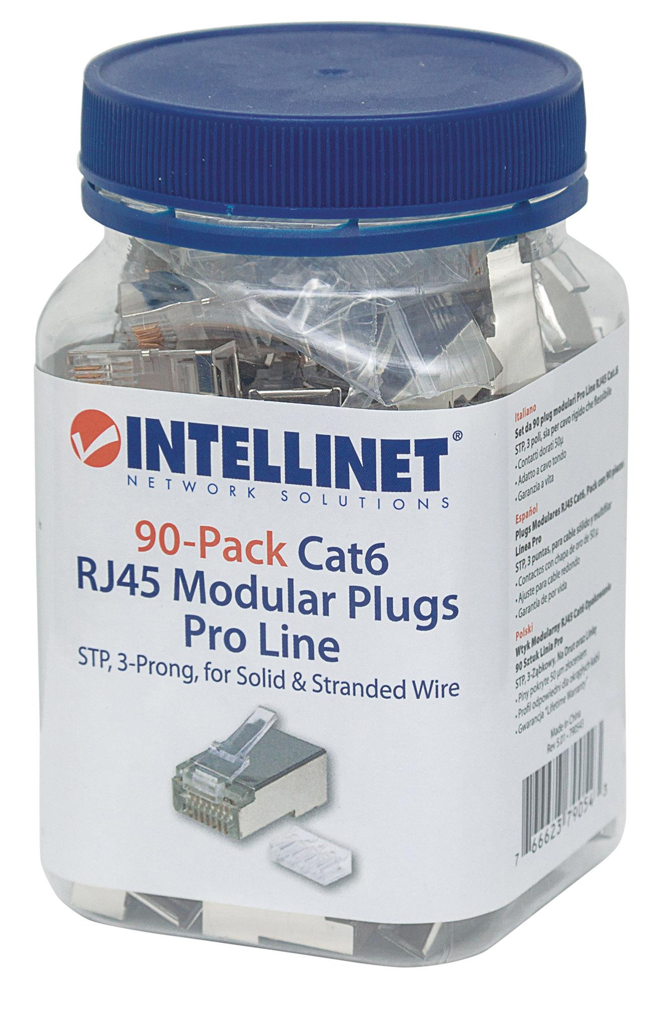 Set da 90 Plug Modulari Pro Line RJ45 Cat.6 STP - Immagine 1