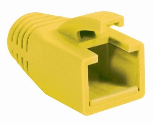 Copriconnettore per Plug RJ45 Cat.6 8mm Giallo - Immagine 1