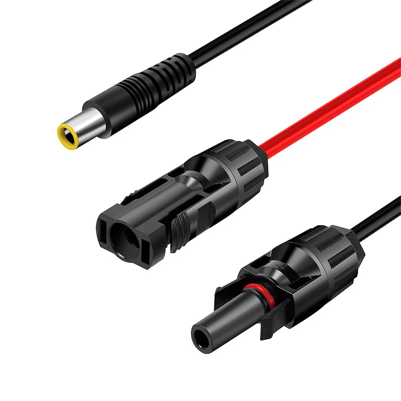 Cavo Adattatore Pannello Solare DC7909/M a 2x MC4/MF Rame Nero/Rosso 1,8m - Immagine 1