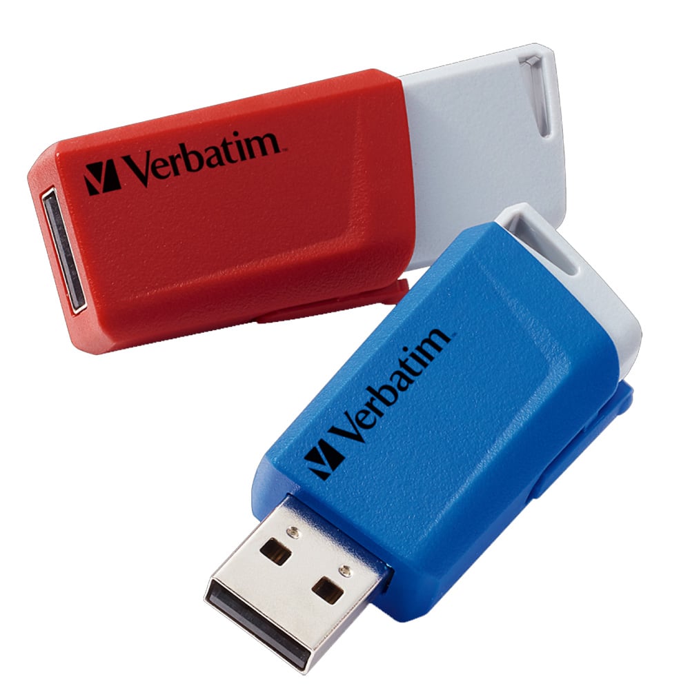 Due Chiavette Store 'n' Click 32GB Rosso e Blu - Immagine 1