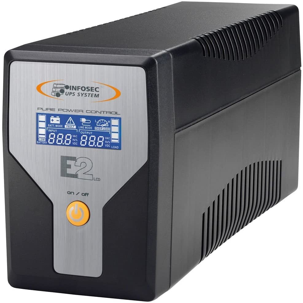 Gruppo di Continuità UPS E2 600VA LCD Line Interactive Onda Sinusoidale - Immagine 1