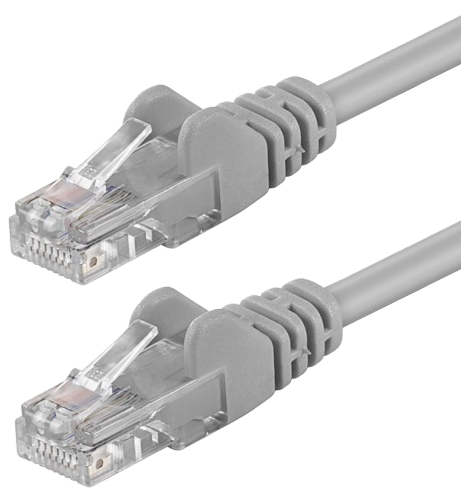 Cavo di rete Patch in CCA Cat. 6 Grigio UTP 3 m - Immagine 1