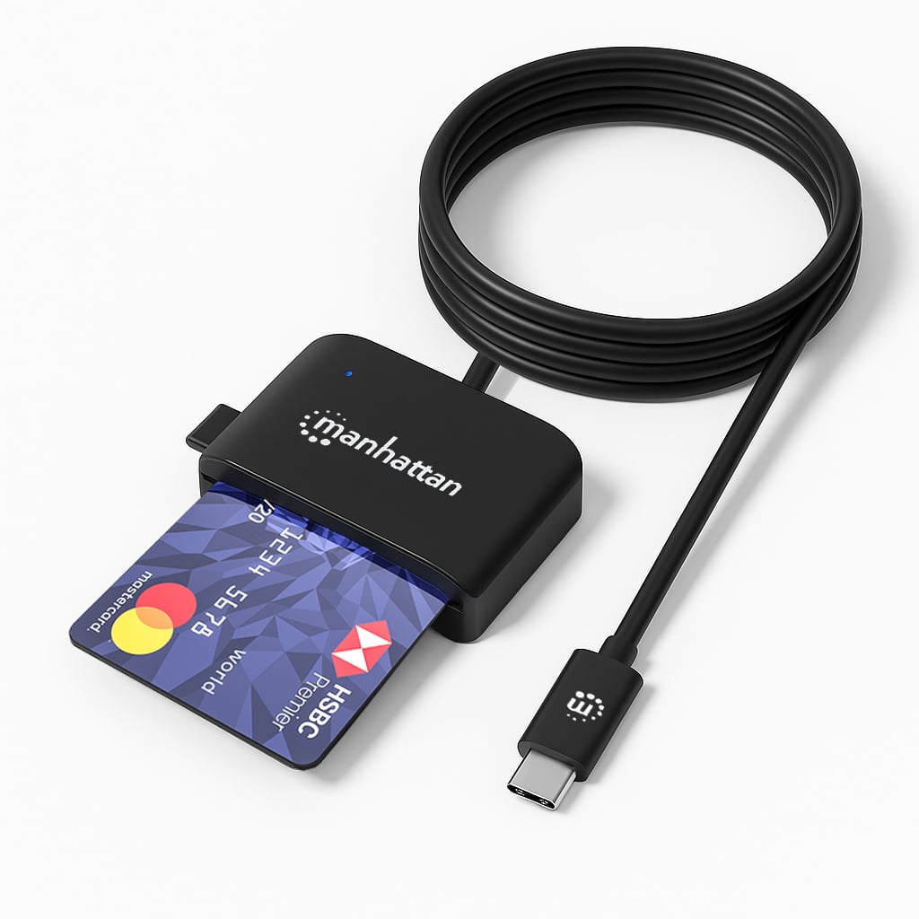 Lettore di Smart Card USB-C™ con Slot per MicroSD - Immagine 1