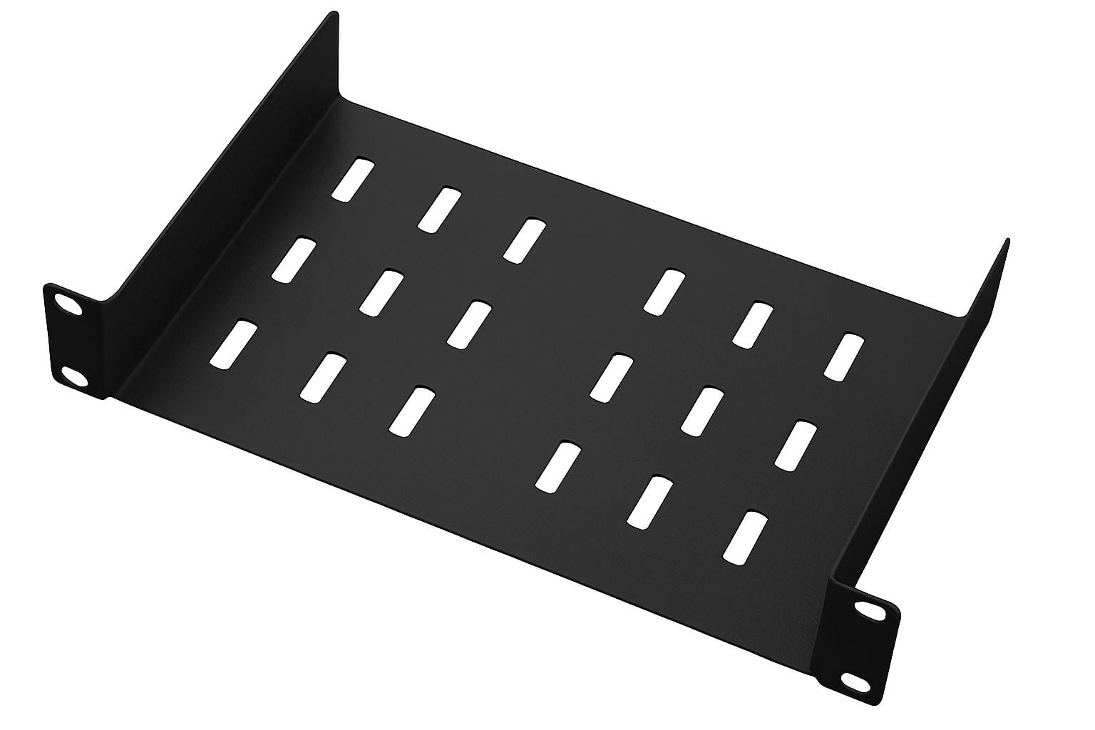 Mensola per Rack 10'' 150 mm 1U Nero 2 punti - Immagine 1