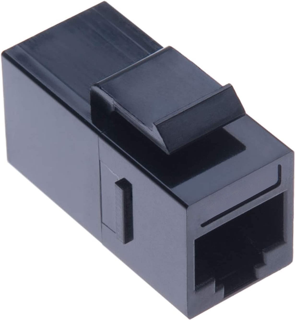 Accoppiatore RJ45 F/F UTP Cat5e Keystone Nero - Immagine 1