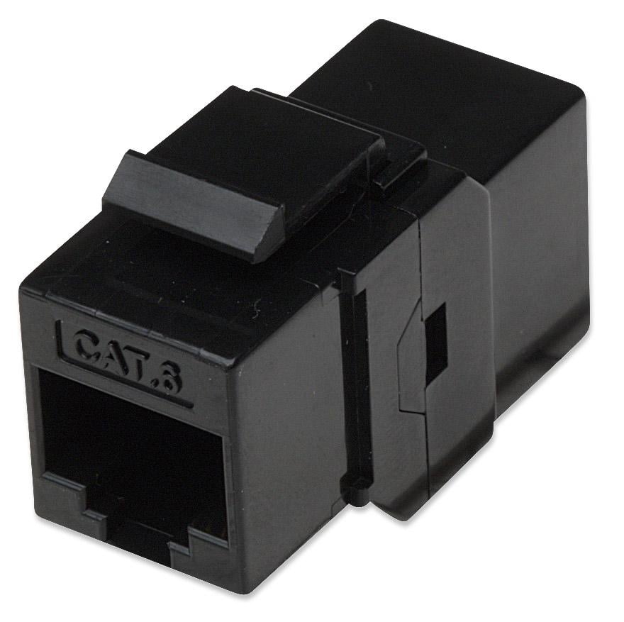 Accoppiatore Keystone RJ45 F/F Cat.6 UTP Nero - Immagine 1