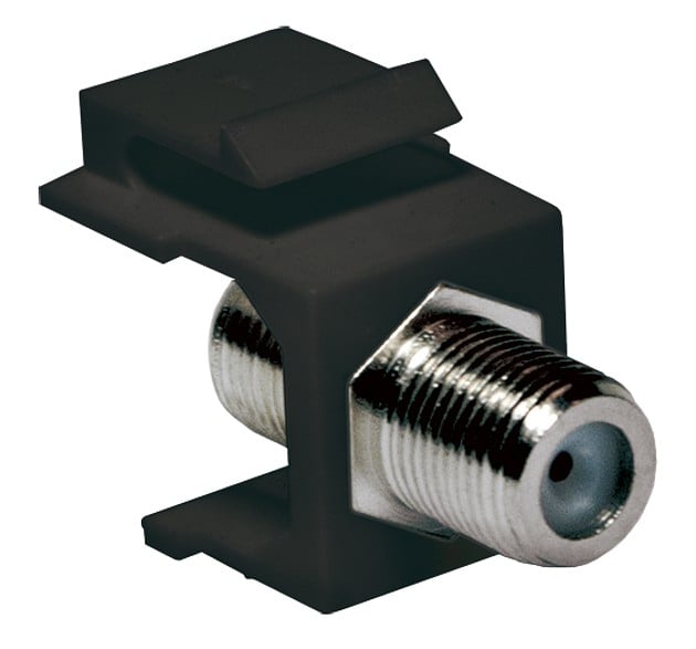 Adattatore Keystone BNC 75 Ohm F/F Nero - Immagine 1