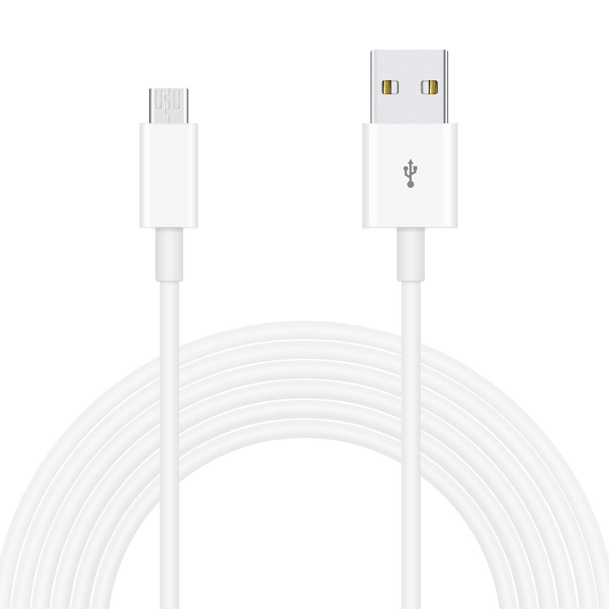 Cavo di Ricarica Rapida USB/Micro-USB 1m Bianco - Immagine 1