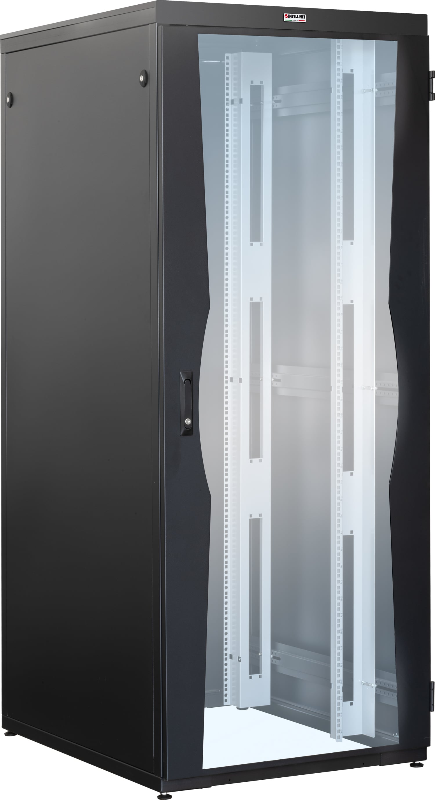 Armadio NetRack 19'' 800x1000 42 Unità Nero da Assemblare - Immagine 1