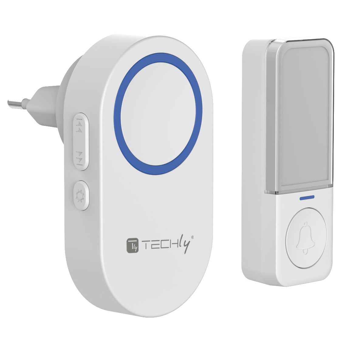 Kit Campanello Wireless fino a 180m con Pulsante IP56 Battery Free - Immagine 1