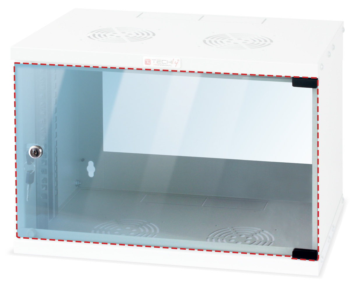 Vetro di Ricambio per Armadio Rack 19'' a Muro 6U - Immagine 1