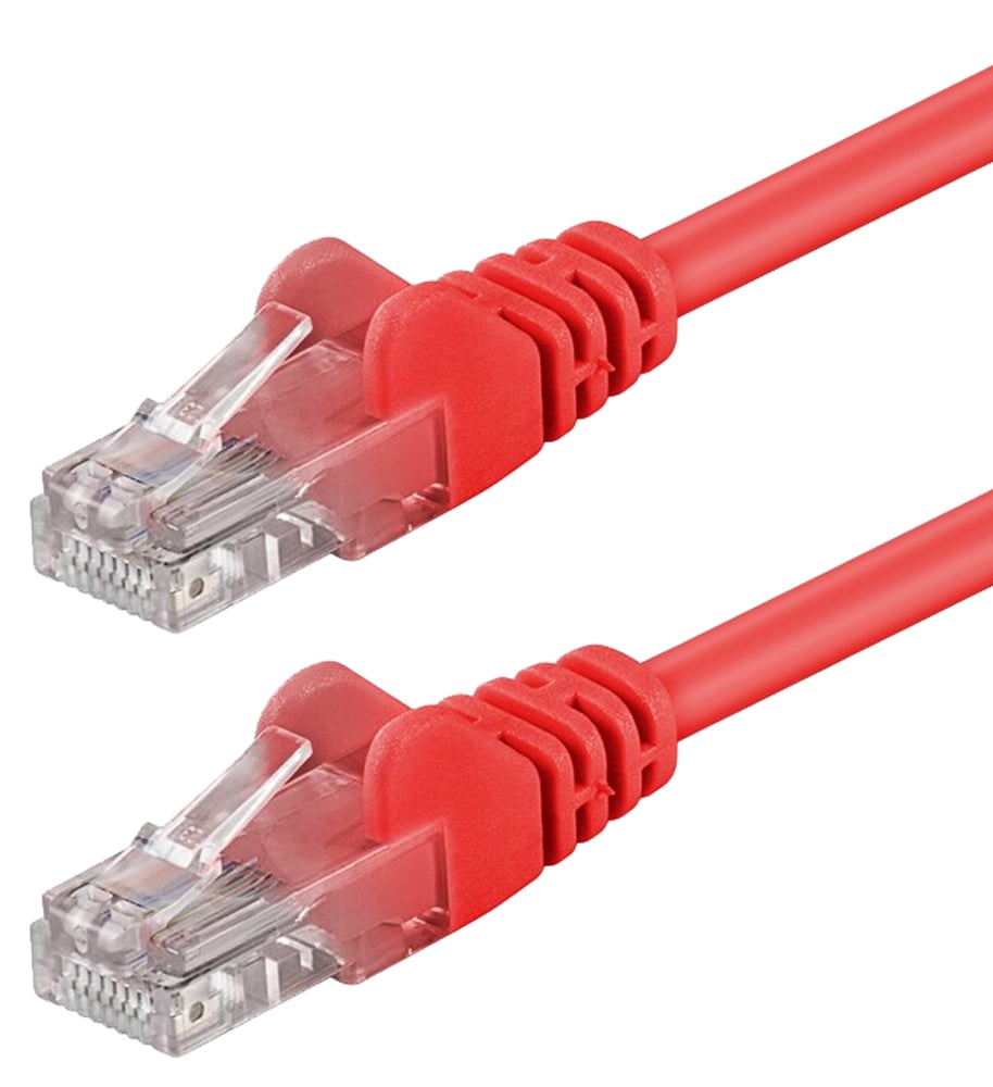 Cavo di rete Patch in Rame Cat. 6 Rosso UTP 5 m - Immagine 1