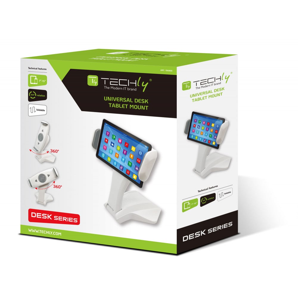 Supporto Universale da Tavolo per Smartphone e Tablet fino a 15"