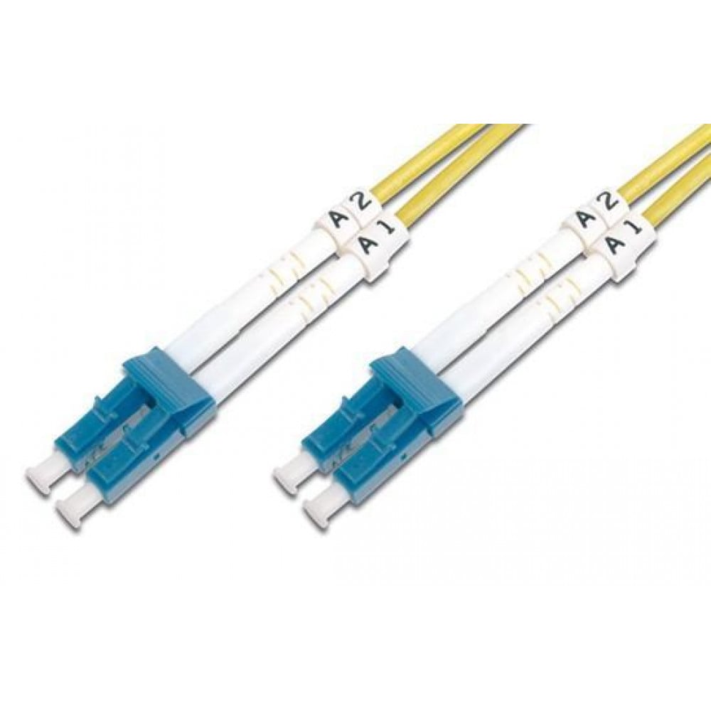 Cavo Fibra Ottica Monomodale OS2 9/125 Duplex LSZH – LC-LC, 30 Metri, Guaina Gialla - 4