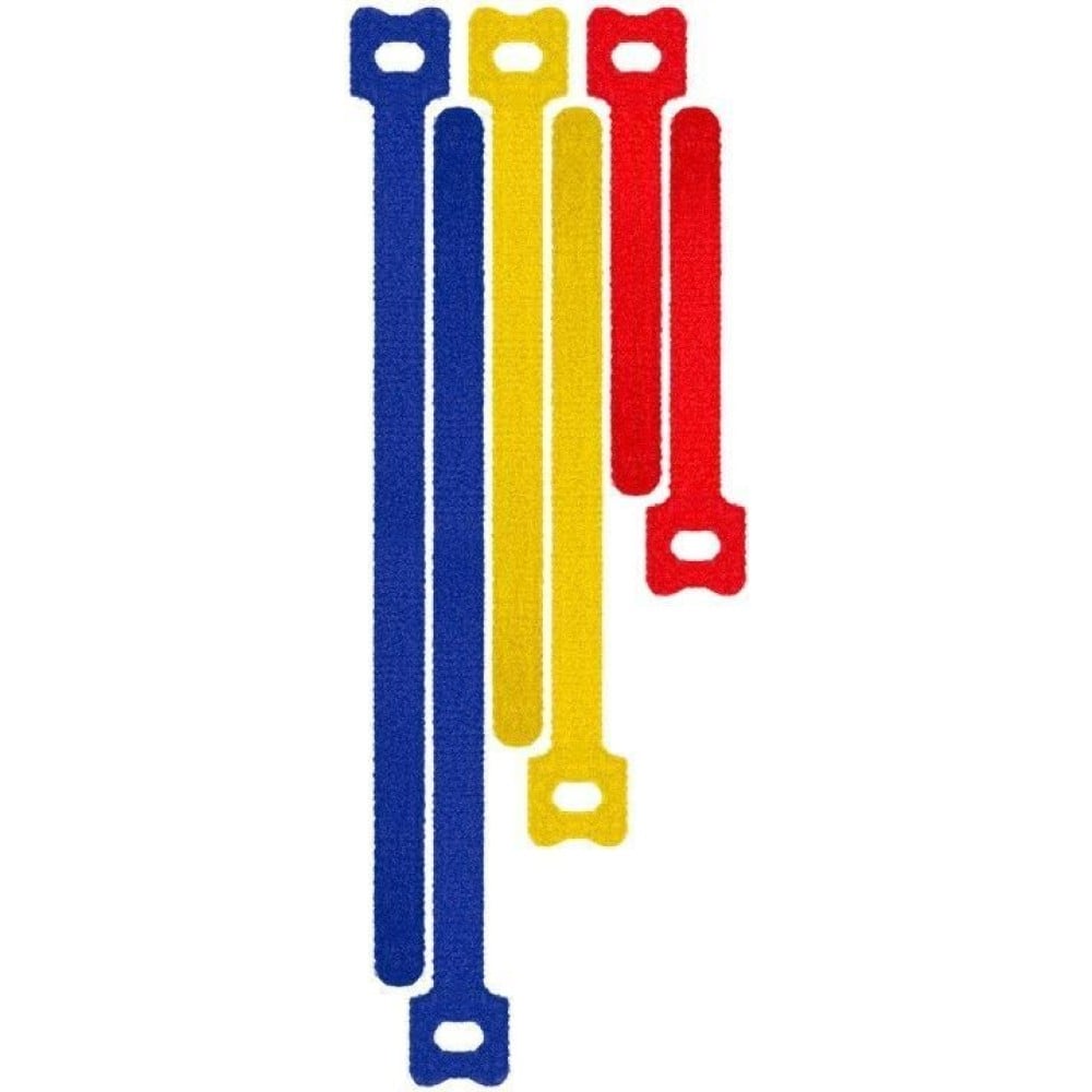 Fascette Fermacavo Blu-Rosso-Giallo in Velcro Set da 6 pz - Fascette  Fermacavi - Manutenzione - Ufficio