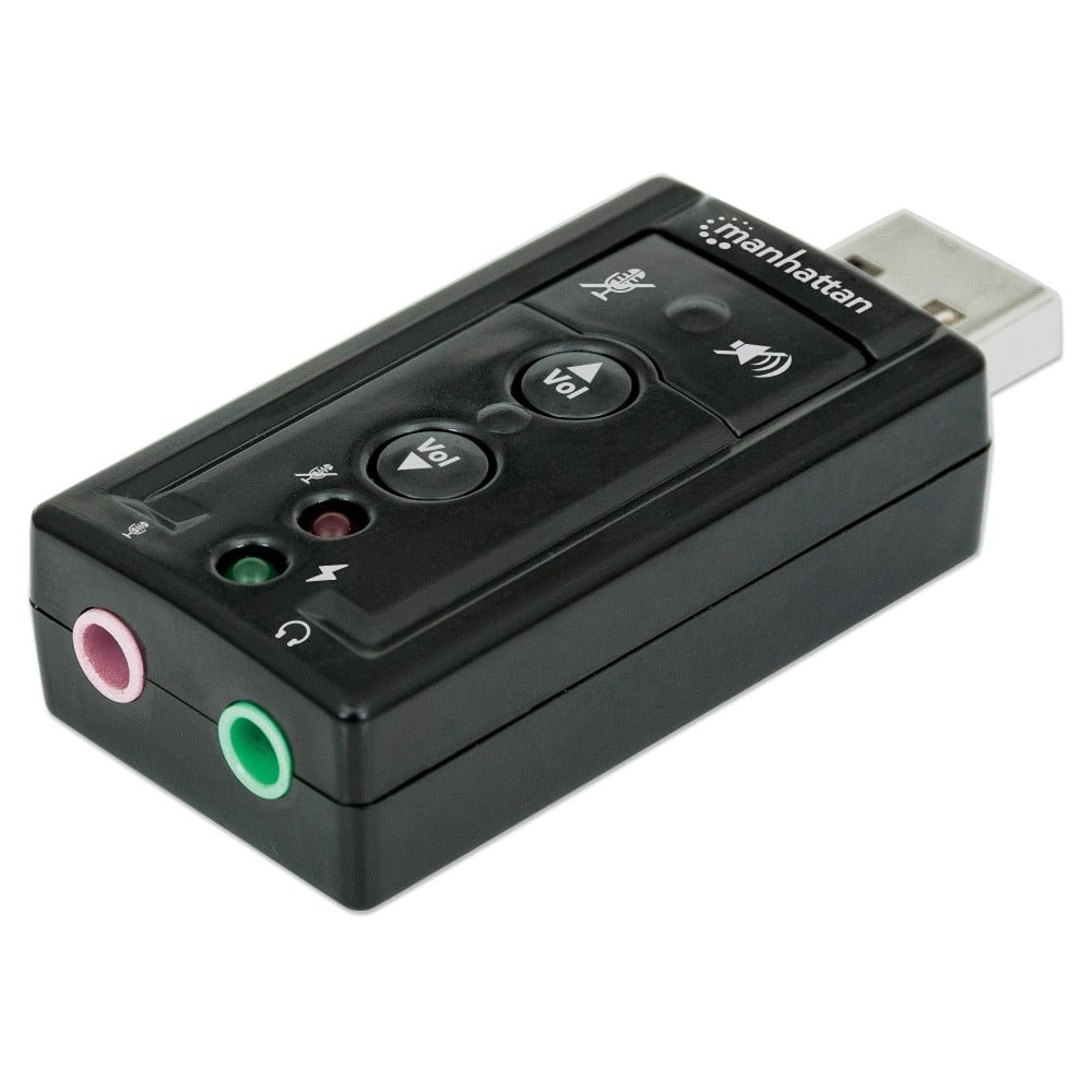 Scheda Audio Stereo USB 2.0 Virtual 7.1 Canali - MANHATTAN - IUSB-DAC-871-1